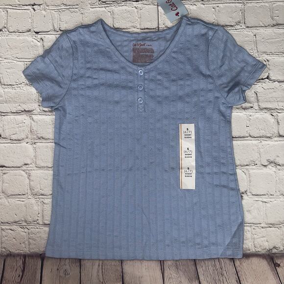 NWT Girls Size Small Light Blue Short Sleeve School Uniform T-Shirt size S - Picture 1 of 5